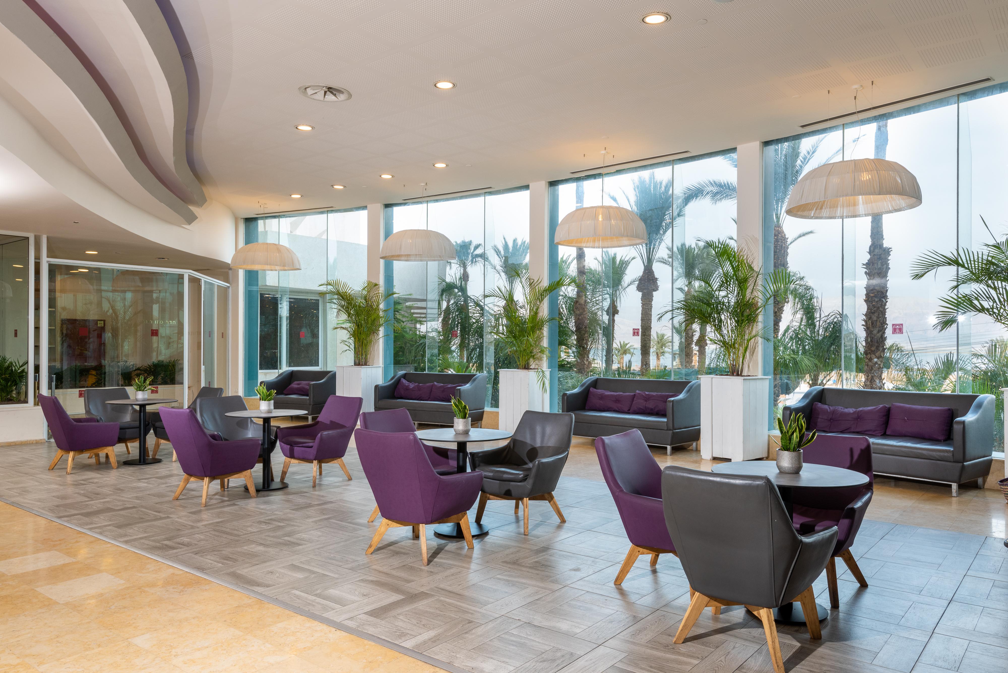 ليوناردو كلوب هوتيل البحر الميت - شامل كلياً نيفيه زوهار المظهر الخارجي الصورة The lobby of the hotel